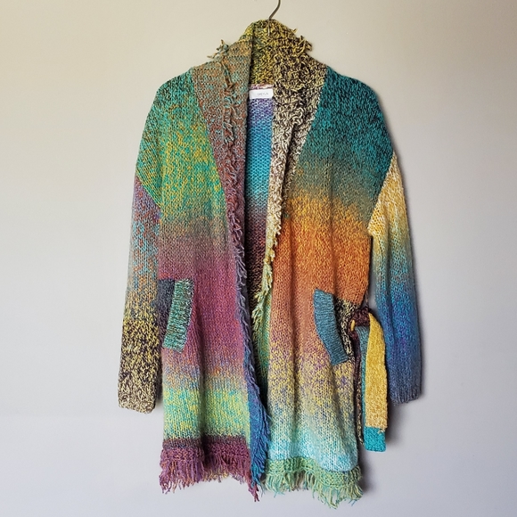 Natalia Fringed Cardigan Greylin by Anthropologie Size S - Picture 12 of 13